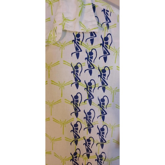 Unisex Roberta Roller Rabbit Shirt Dragonfly/Ants Short Sleeve size XS - Picture 2 of 7